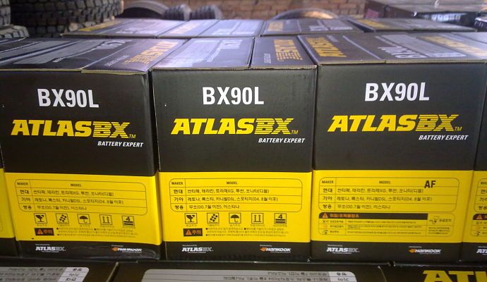 Batteries emballées